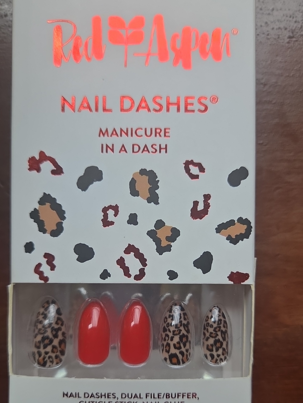 Red Aspen Leopard & Red Nail Dashes – Women Accessories